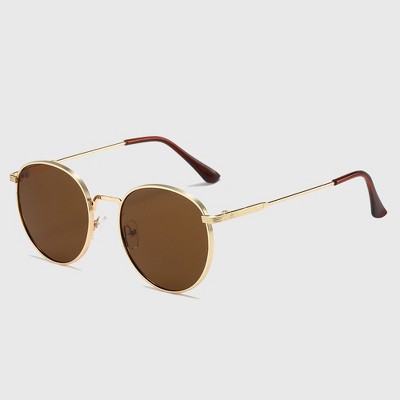 Anna-Kaci Women's Retro-Inspired Double-Bridge Square Sunglasses