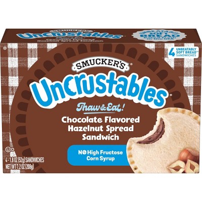 Smucker's Uncrustables Frozen Chocolate Flavored Hazelnut Spread Sandwich
