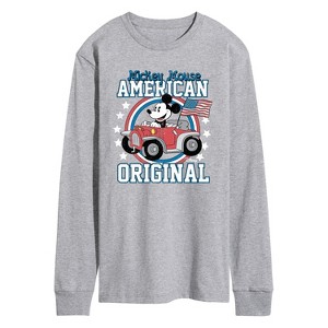 Men's - Disney - Mickey American Original Long Sleeve Graphic T-Shirt - 1 of 3