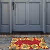 Homefires Sunflower Field Indoor & Outdoor Rug – Vibrant Floral Design, Durable, Fade-Resistant, Perfect for Patio, Porch, or Living Room Decor - 2 of 4