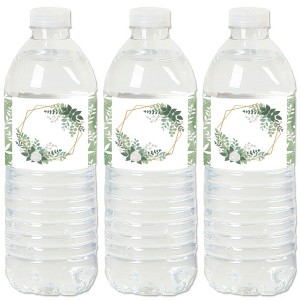 Big Dot of Happiness Boho Botanical - Greenery Party Water Bottle Sticker Labels - Set of 20 - 1 of 4