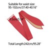 Allegra K Womens Wrap Around Obi Belts Wide Waist Band Belt for Dresses - 4 of 4