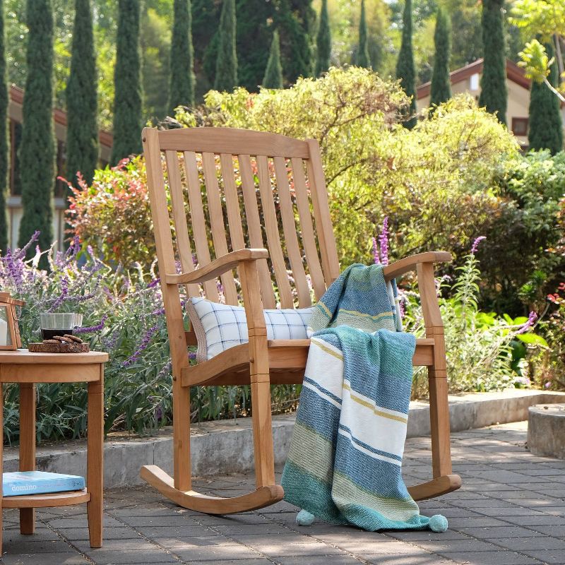 Cambridge Casual 3pc Sherwood Teak Outdoor Patio Small Space Chat Furniture Set, 3 of 10