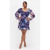 Women's Plus Size Crysta Floral Dress - violet | CITY CHIC - image 2 of 4