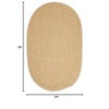 Colonial Mills Softex Check Area Rug - Pale Banana Check 2'x3' - 2 of 2