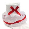 Wrapables Lil Miss Bella Lace & Ribbon Ruffle Socks for Toddler Girl, Set of 3, (Size 1-3) - Brown, Red, Yellow - 2 of 4