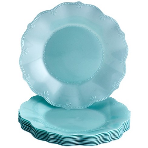 Silver Spoons Elegant Disposable Plastic Plates For Party, Heavy Duty Mint Disposable  Plate Set, Salad Plates - 8.75 (10 Pc) - Chateau : Target