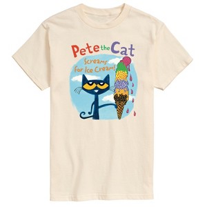 Men's - Pete the Cat - Screams For Ice Cream Short Sleeve Graphic T-Shirt - 1 of 4