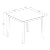 East West Furniture PBT-OAK-T 36"-Square Counter Height Pub Set table in Oak Finish - 3 of 3