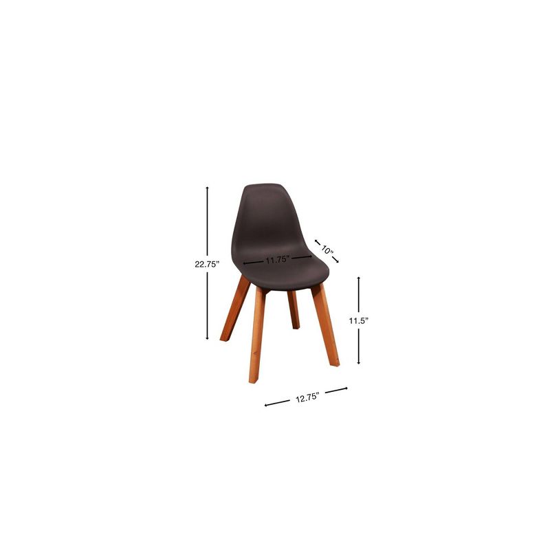 Set of 2 Kids' Chairs with Beech Legs - Gift Mark, 3 of 5