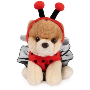 GUND Itty Bitty Boo Ladybug Plush Dog – 5" Collectible Pomeranian in Red & Black Outfit with Tutu, Wings, and Removable Hood - 1 of 4