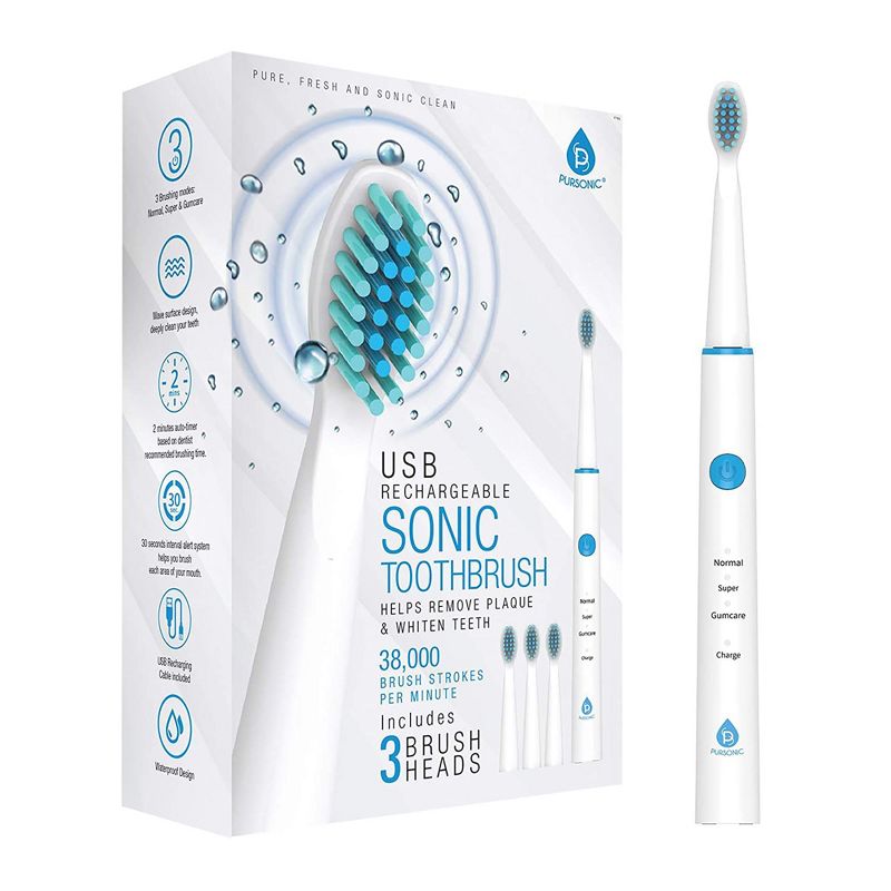 USB Rechargeable Sonic Toothbrush, 1 of 2