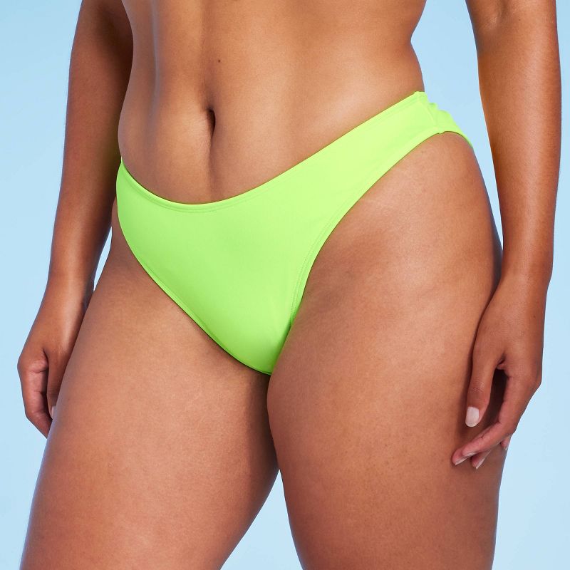 Women's Scoop Front Ultra High Leg Cheeky Bikini Bottom - Wild Fable™, 1 of 12