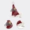 Unique Bargains Christmas Hair Clips Star Stripes for Christmas 3.74"x3.54" Red White 1 Pc - 3 of 4