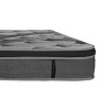 Vynxaria 14-Inch Full Plush Euro Top Hybrid Mattress, Memory Foam & 5-Zone Pocket Coils, Black Knitted Cover, Gray, Compressed in a Box - 4 of 4