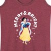 Women's - Disney - Merry And Bright Snow White Graphic Racerback Tank - 2 of 4