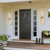 LLHZSY 27 1/5" Modern Long LED Wall Light Fixture Mount for Exterior Porch Yard Patio Garage-Black/Gold - 4 of 4