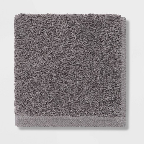 Room Essentials 6pk Washcloth Gray - New, Size: 12 x 12