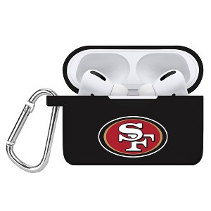 NFL San Francisco 49ers Apple AirPods Pro Compatible Silicone Battery Case Cover - Black - 1 of 2
