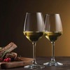 Bormioli Rocco 14.75 oz White Wineglasses, Set Of 8, Crystal Clear Star Glass, Laser Cut Rim For Winery Tasting, Party Drinking Glassware - 2 of 4