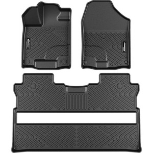 All-Weather Floor Mats for 2017-2025 Ridgeline - Heavy Duty TPE Anti-Skid Liners, Crew Cab Custom Fit - 1 of 4