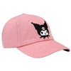 Kuromi Embroidered Pink Cotton Twill Dad Hat - 3 of 4