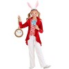 HalloweenCostumes.com Dignified White Rabbit Girl's Costume | Kid's Storybook Halloween Outfit - 2 of 4
