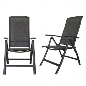 PAGED Folding Tanning Chairs Portable Lounge Chair Outdoor with Soft Cotton-Padded Seat for Camping, Beach - 1 of 4