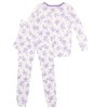 RuffleButts SoftSnooze Big Girls Ruffle Long Sleeve Pajama Set - 2 of 4