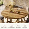 Tribesigns 47-Inch Round Dining Table, Farmhouse Kitchen Table with Cross Base for Dining Room, Kitchen, Living Room - 4 of 4
