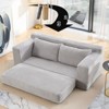 Okak Modern Memory Foam 2-Seater Sofa Couch with Steel Frame,Corduroy  Deep Seat Loveseats for Living Room, Bedroom, Apartment - 2 of 4