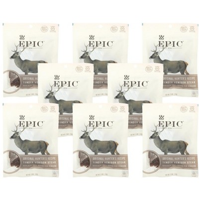 Epic Tender Venison Steak Bites - Case of 8/2.5 oz