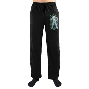 Batman Laughing Joker Men's Black Sleep Pajama Pants - 1 of 3