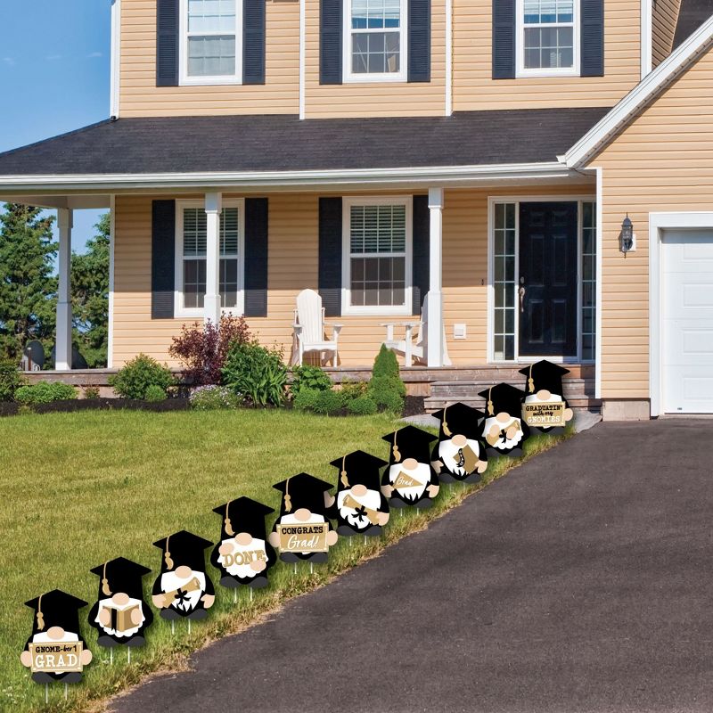Big Dot of Happiness Grad Gnomes Lawn Decorations - 10 Piece, 3 of 9