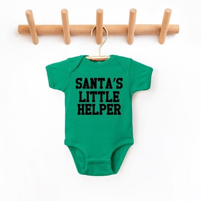 The Juniper Shop Santa's Little Helper Words Baby Bodysuit