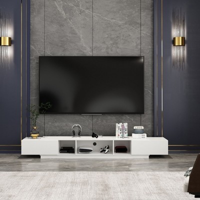 Famapy TV Stand with Storage Drawers and Shelves