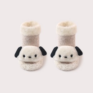 MyKids-USA Thickened Winter Toddler Walking Socks – Mid-Calf Anti-Slip Cartoon Baby Floor Shoe Socks - 1 of 4