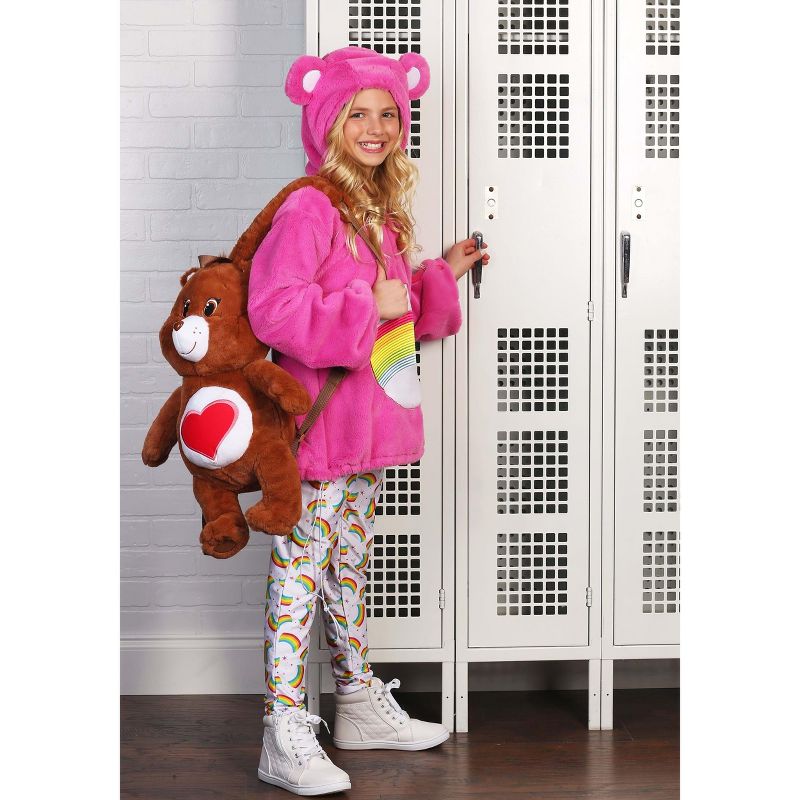 HalloweenCostumes.com Care Bears Deluxe Cheer Bear Hoodie Costume for Tweens., 3 of 6