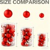 COZONY 34 Pcs Shatterproof Christmas Ball Ornament Set, Xmas Tree Hanging Decor for Holiday Wedding - 3 of 4