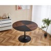 Sapphtopaz Dining Table Kitchen Table Round Dining Table Tulip-style Bar Table with Pedestal Base for Kitchen, Small Spaces - 4 of 4