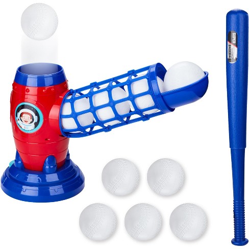 Contixo Kids Baseball Set Automatic Launcher 5 Balls Backyard Fun Boosts Batting Skills Target