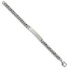 Black Bow Jewelry Men's 8mm Stainless Steel Miami Cuban Curb I.D. Bracelet, 8.25 Inch - 3 of 4