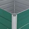vidaXL Raised Garden Bed 39.4"x39.4"x17.7" Galvanized Steel Green - 4 of 4