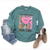 Simply Sage Market Women's Only Heart Eyes For You Long Sleeve Garment Dyed Tee - 3 of 4
