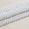PAGED Modern Waffle Weave Shower Curtain with 3M Water Repellent, Shower Curtain for Bathroom, Dark Blue Fabric Shower Curtain - 4 of 4