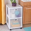 Sterilite Ultra 2-Drawer Storage Cart White - image 3 of 4