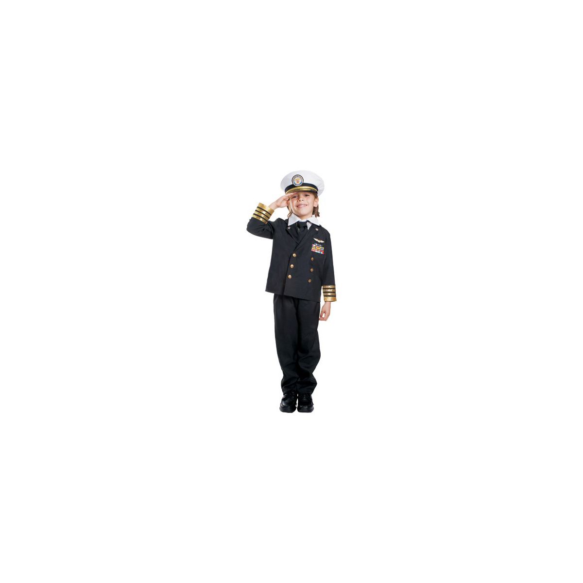 Dress Up America Navy Admiral Costume For Kids