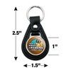 Garfield This Is What Awesome Looks Like Black Leather Keychain - 2 of 4