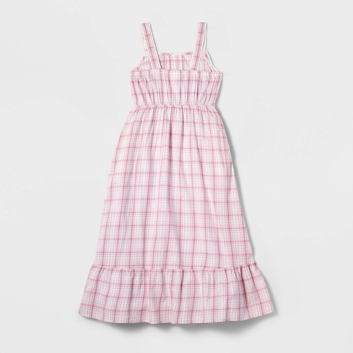 Girls' Lace Trim Woven Maxi Dress - Cat & Jack™ - thumbnail 3