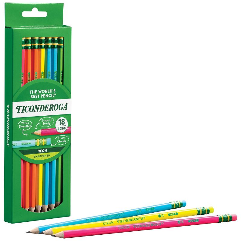 18ct Pencil Neon Ticonderoga, 4 of 5